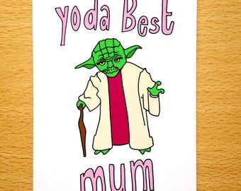Yoda best card | Etsy
