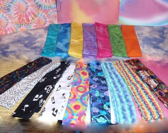 Tie Dye, Music & Rainbows Cooling Neck Ties, Choice Style, Discount Multiple Cool Wraps - Reusable, Washable Summer Heat Relief Gel Scarves
