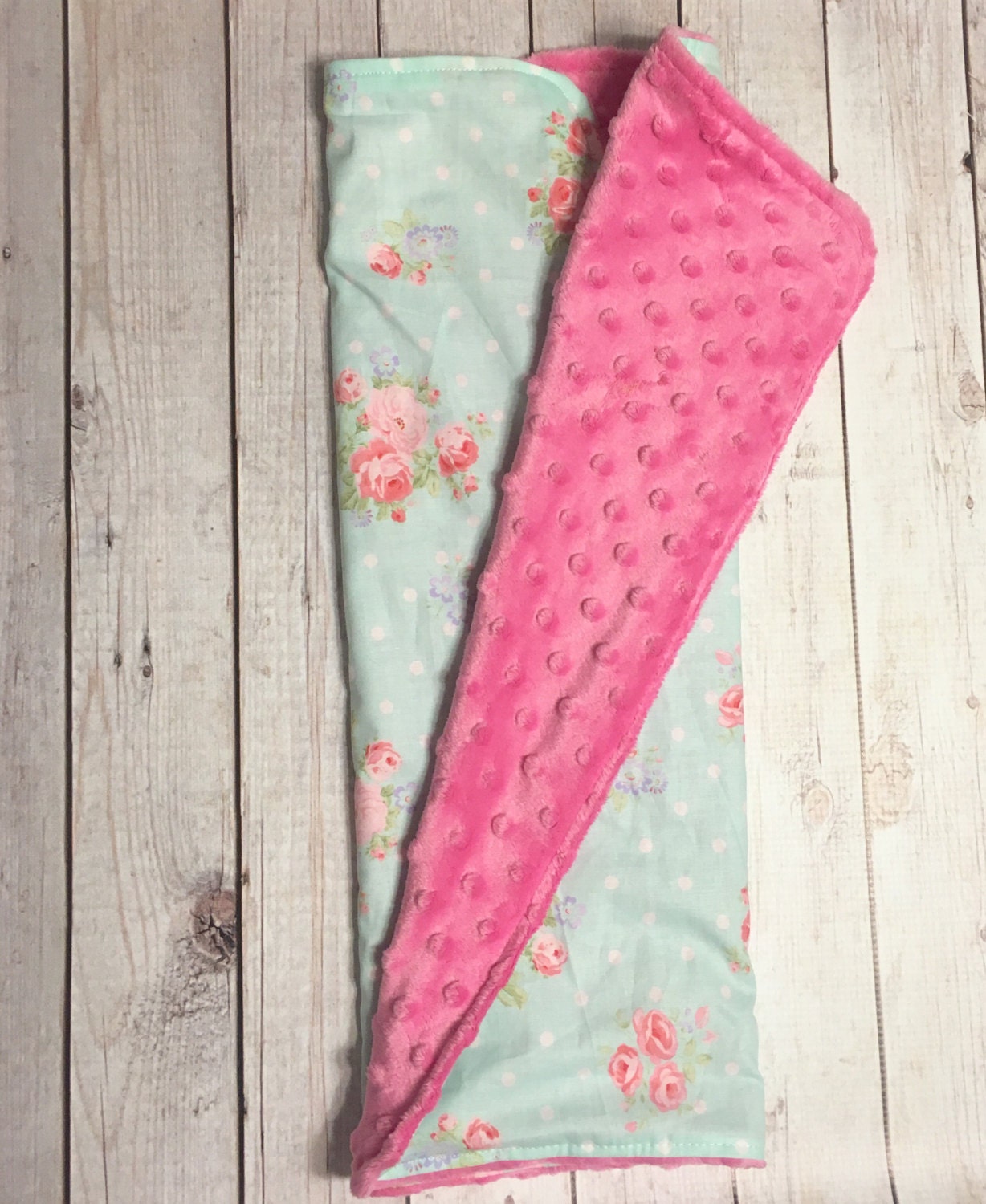 girl s baby blanket shabby chic baby blanket pink by bizybelle girl s baby blanket shabby chic baby blanket pink by bizybelle