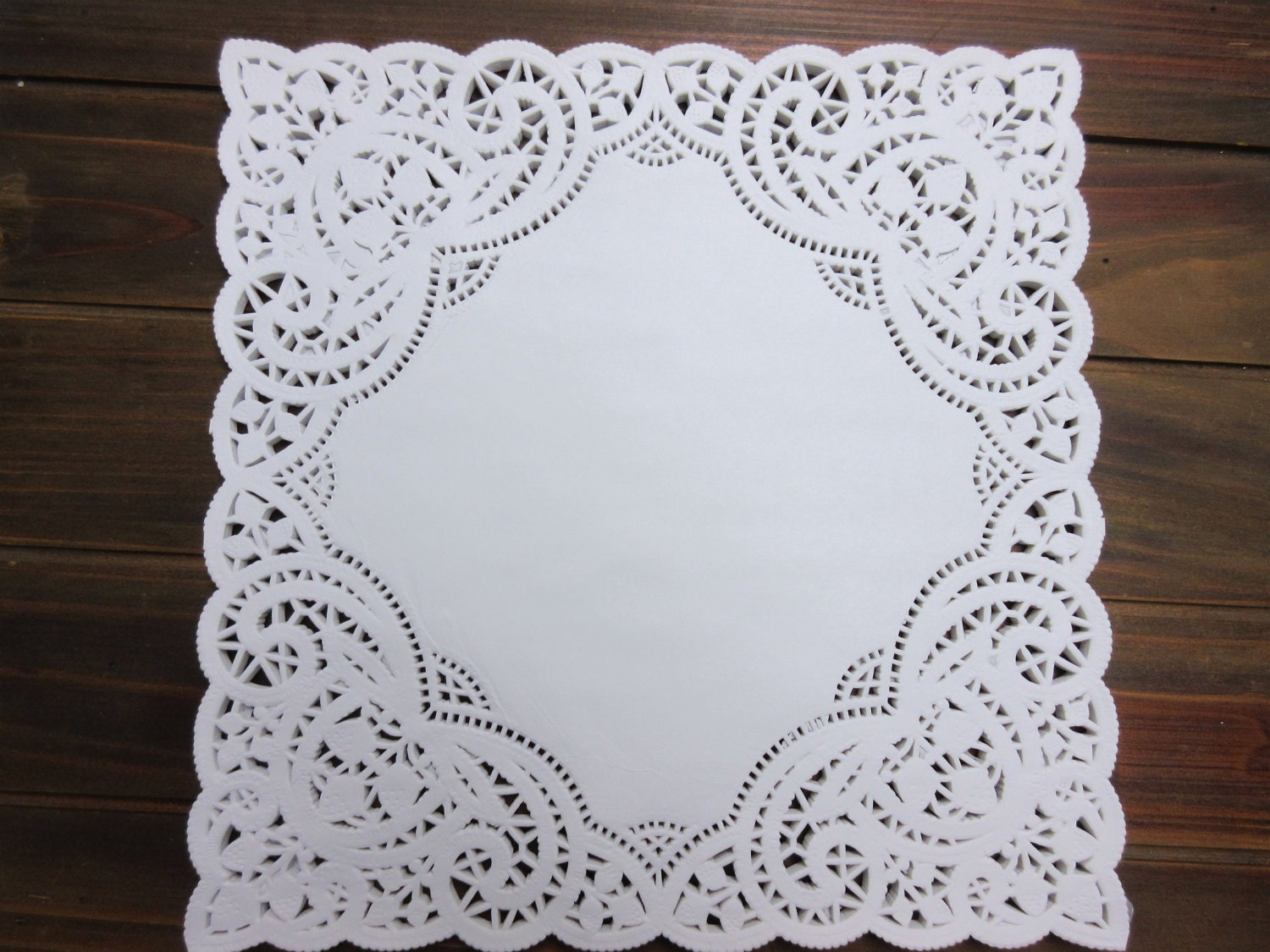 100 pieces Square White 10 Lace Paper Doilies