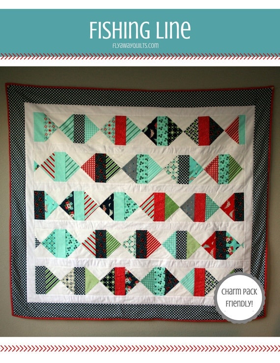 Boy Quilt Pattern Fishing Line Quiltling