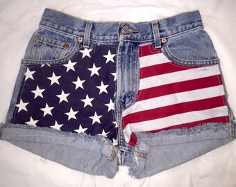 American flag shorts | Etsy