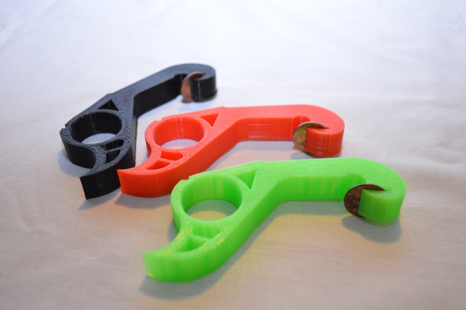 OneHanded Bottle Opener Key chain 3D Printed