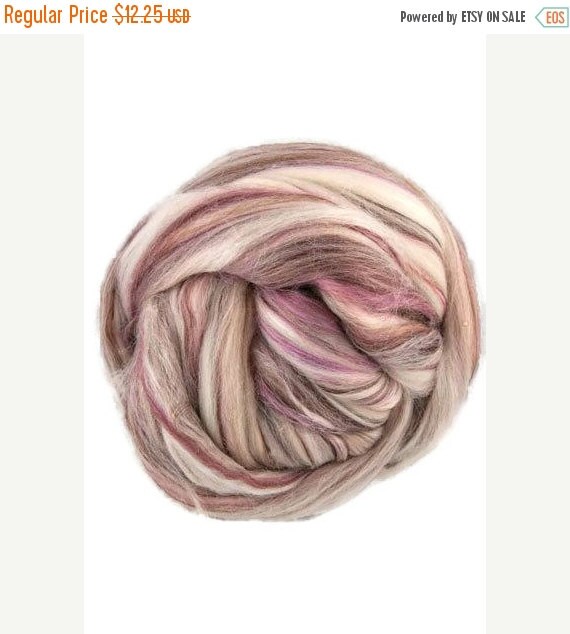 SALE Superfine merino wool roving 19 microns 4 by DivinityFibers