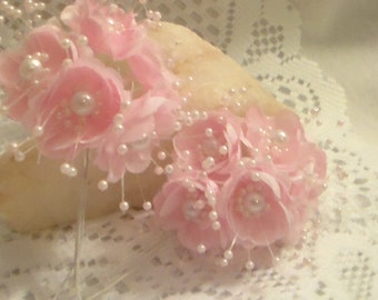 Orecchini A Fiore In Argento 925 Placcato Oro Rosa: Con Perla E Zirconi, Regalo In Scatola, Anallergici - 2