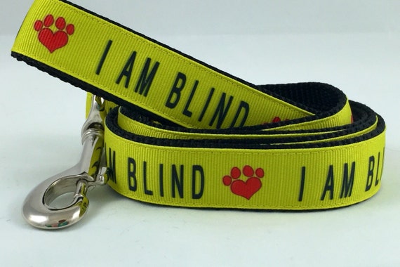 I AM BLIND Dog Leash Any Size