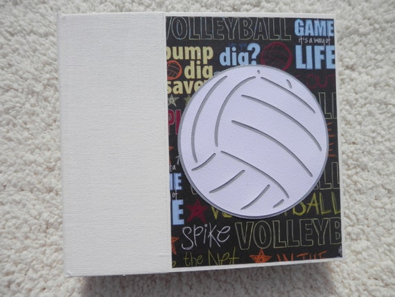 6x6 Volleyball Scrapbook Photo Album