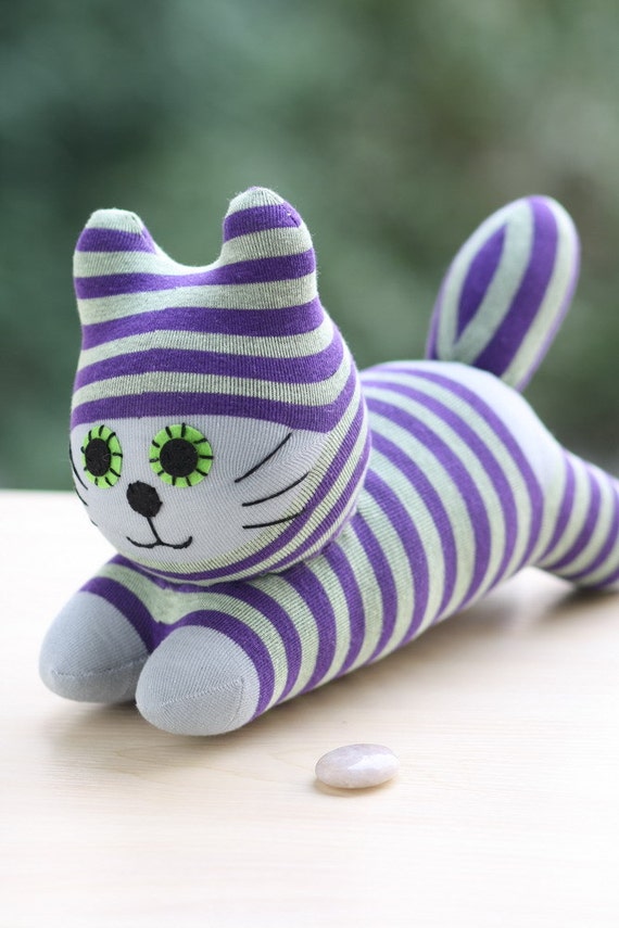 Kawaii Handmade plush Cat stuffed animal by Toyapartment