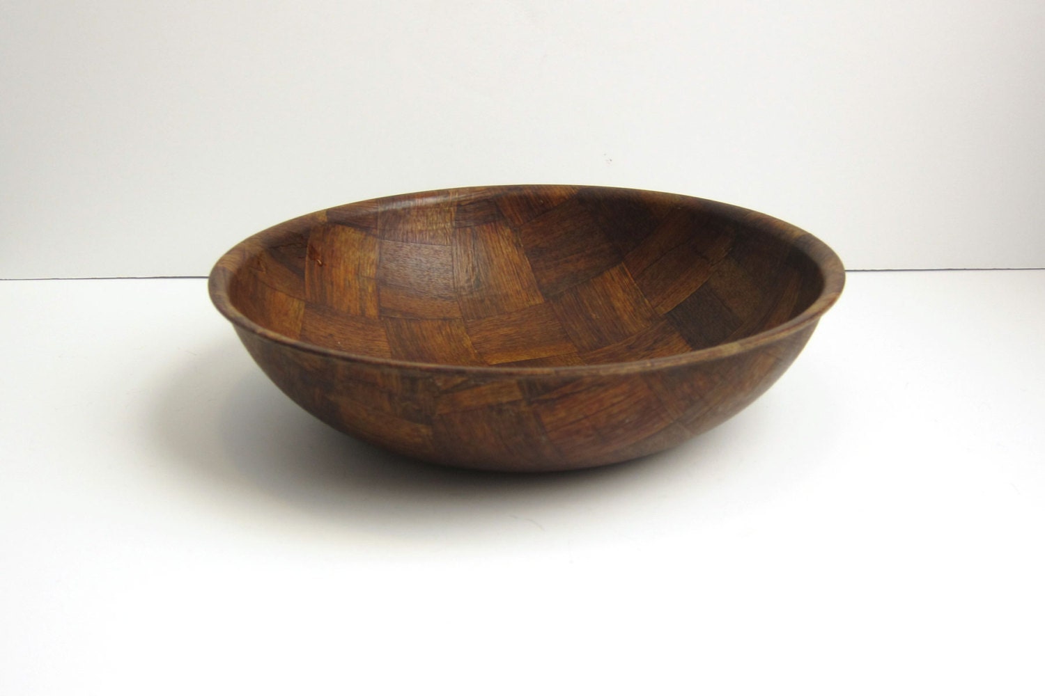 Vintage Weavewood Inc Minneapolis Large Salad Bowl Haute Juice