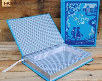 Hollow Book Safe - The Blue Fairy Book - Leather Bound