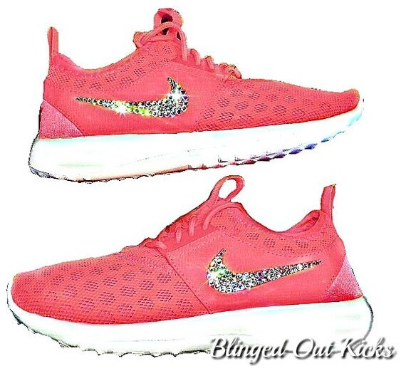 nike shoes with rhinestone swoosh