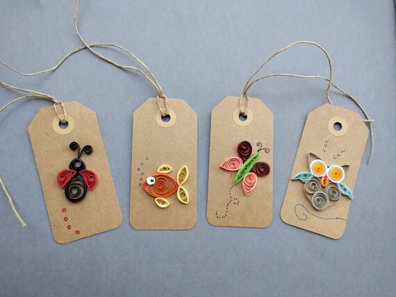 Quilling Tags Paper Gift Tags Quilling Gift Tags Gift Tags