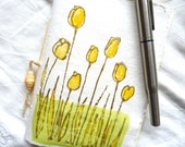 Yellow tulips Journal, pocket book or notebook with lined pages with original mixed media cover Yellow tulips Journal, pocket book or notebook with lined pages with original mixed media cover