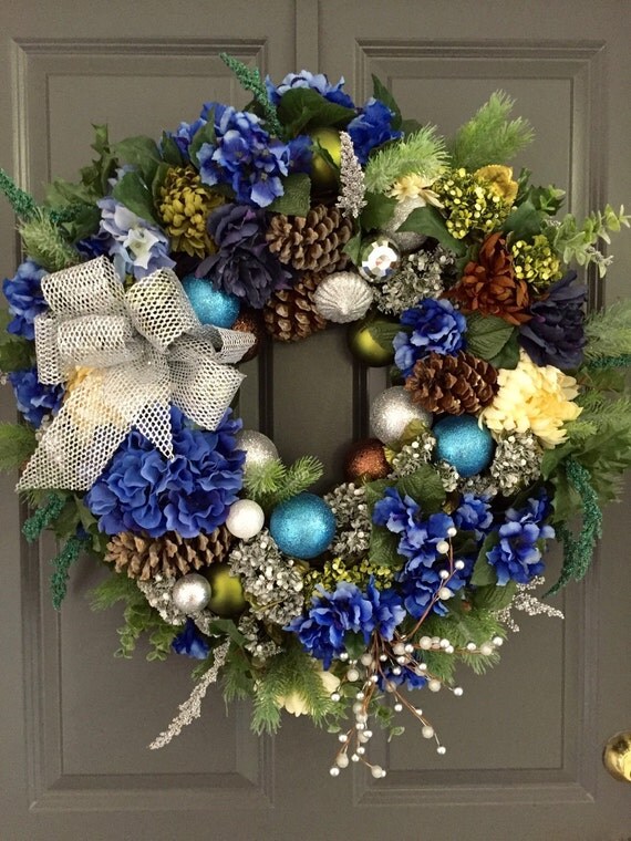 Items similar to Holiday Wreath,Hanukkah Wreath, Christmas Wreath ...