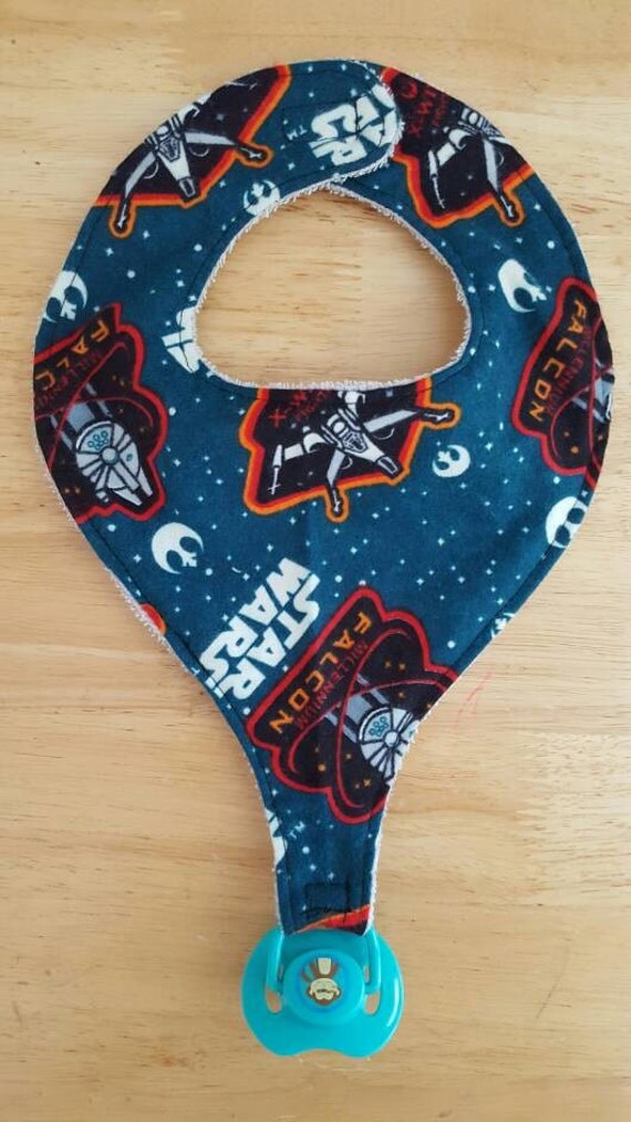 Star wars binkie bib pacifier holder Star wars Star wars