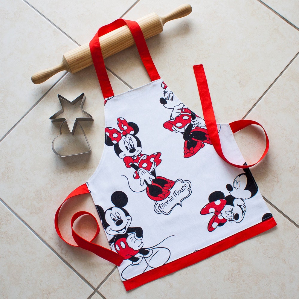  Kids  Toddlers  Apron Mickey and Minnie  Mouse  child kitchen 