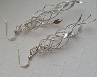 A Twist of Fate, Sterling Silver Earrings,