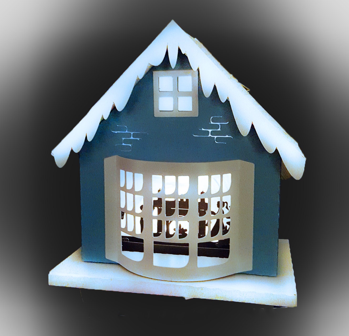 Download 3D Christmas House One More Sleep template