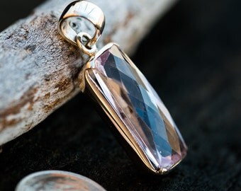 Kunzite Pendant - Kunzite and Sterling Silver Pendant - Kunzite Jewelry - Gift - Kunzite Necklace - Kunzite Jewelry