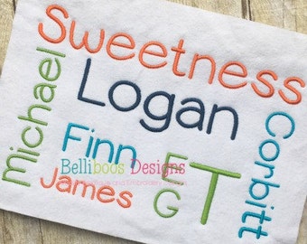 Sweetness Embroidery Font - Embroidery Font - Block Embroidery Font - Embroidery Alphabet - Monogram Embroidery Font