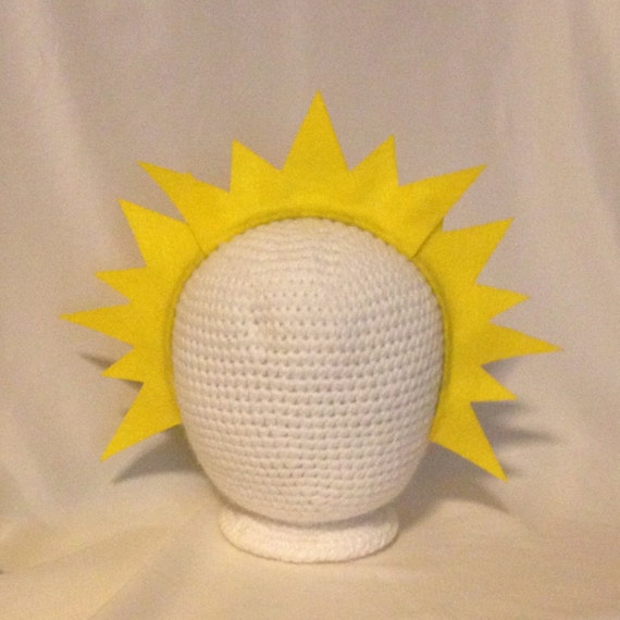 Sunshine sun Rays headband yellow orange or custom colors