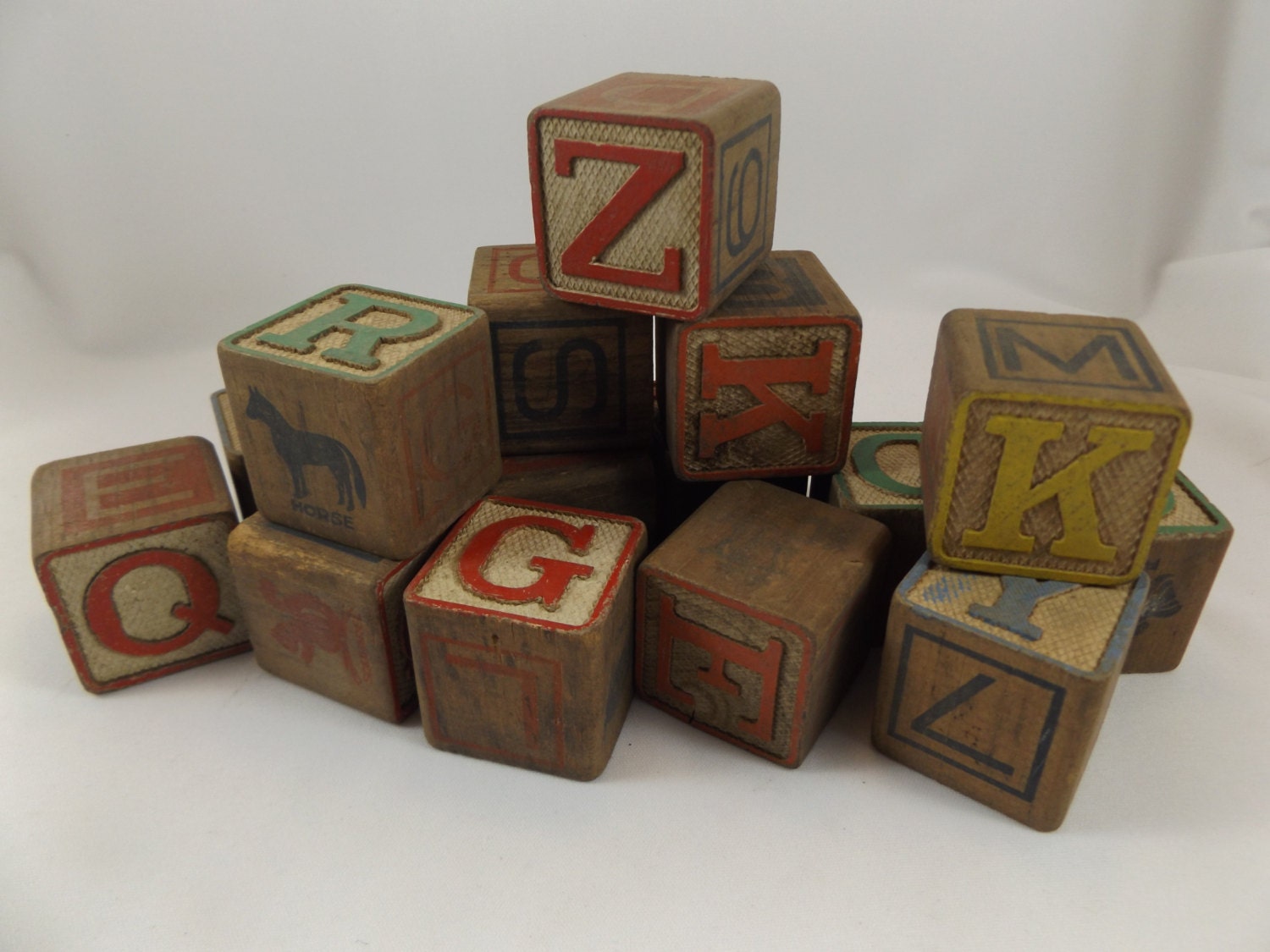 Vintage Wood Blocks 44