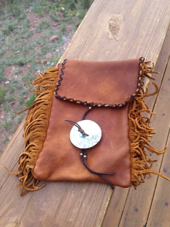 Native American style leather purse/satchel