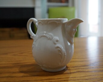 White China Small Pitcher/Creamer/Server-China Painting-Maryland China-Japan