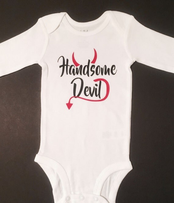 Handsome Devil Baby Bodysuit My 1st Halloween. My First