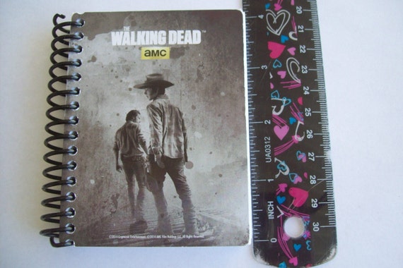 Mini Notebook 3 X 4 100 Pages The Walking Dead Upcycled