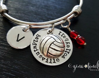 Volleyball Bracelet, Volleyball Jewelry, Volleyball Coach Bracelet, Volleyball Coach Gift, Volleyball Team Gift, Volleyball Senior Gifts,