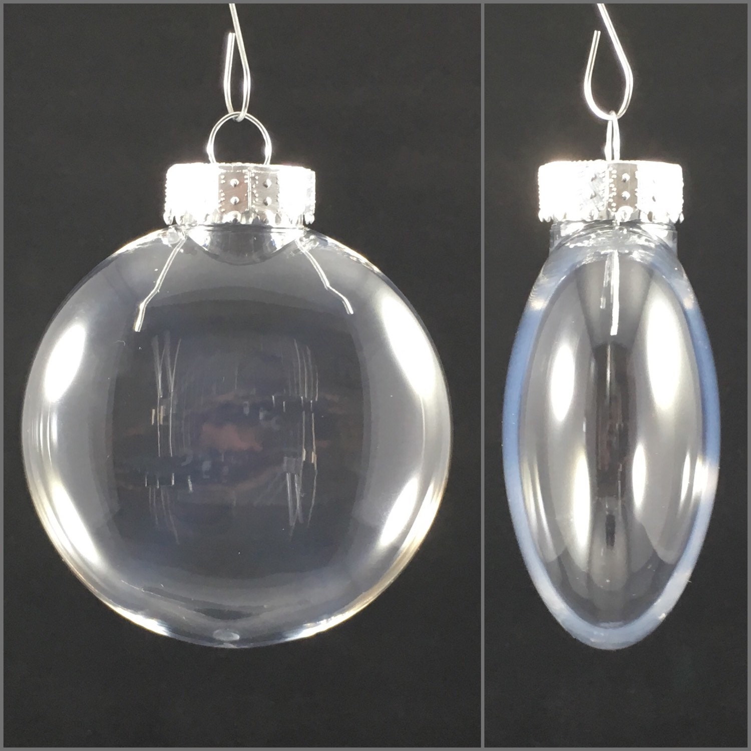 Pack Of 10 80mm Clear Plastic Flat Disc Christmas Ornaments   Il Fullxfull.1088095537 Qds8 