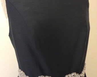 Black Sleeveless Dress, Full Skirt