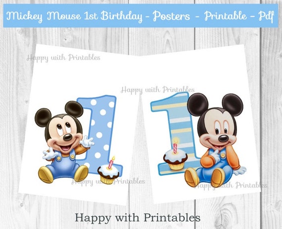Mickey Mouse 1st Bday Posters Baby Mickey Mouse Posters mickey-mouse-1st-bday-posters-baby-mickey-mouse-posters