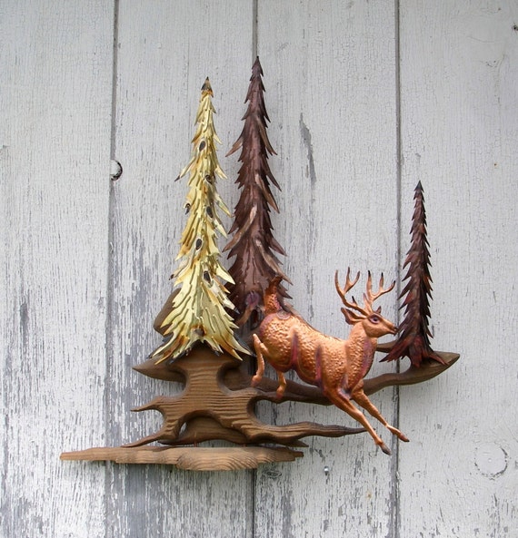 vintage metal deer figurine