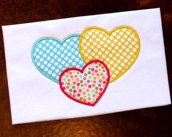 Heart Applique Design Embroidery