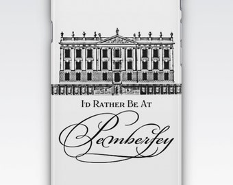 iPhone 6s Case, iPhone 6 Plus Case, iPhone 5s Case, iPhone SE Case, iPhone 5c Case, iPhone 7 case, Jane Austen "I'd rather be at Pemberley"