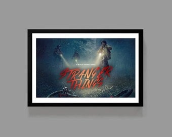 Stranger Things Poster Print - TV Movie Cult Classic Sci Fi Retro 80's