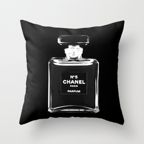 Chanel Pillow Decorative Pillows Velveteen by BellaBellaShoppe