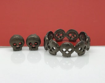 matte blackout skull ring skull ring men skull ring women skull wedding ring - Skull Wedding Rings For Men matte blackout skull ring skull ring men skull ring women skull wedding ring - Skull Wedding Rings For Men