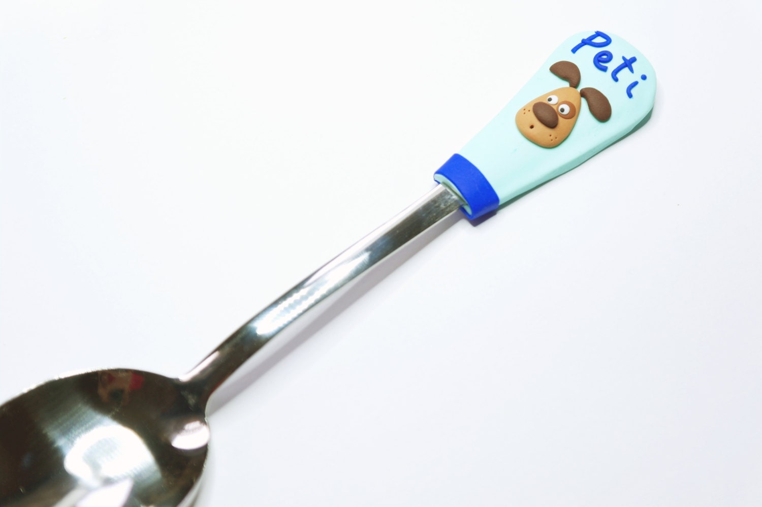 Personalized Cereal spoon Puppy spoon for boys personalized