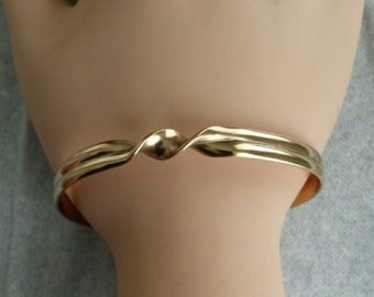 Solid Brass cuff bracelet