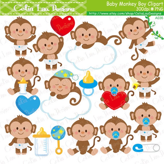 baby monkey clipart - photo #39