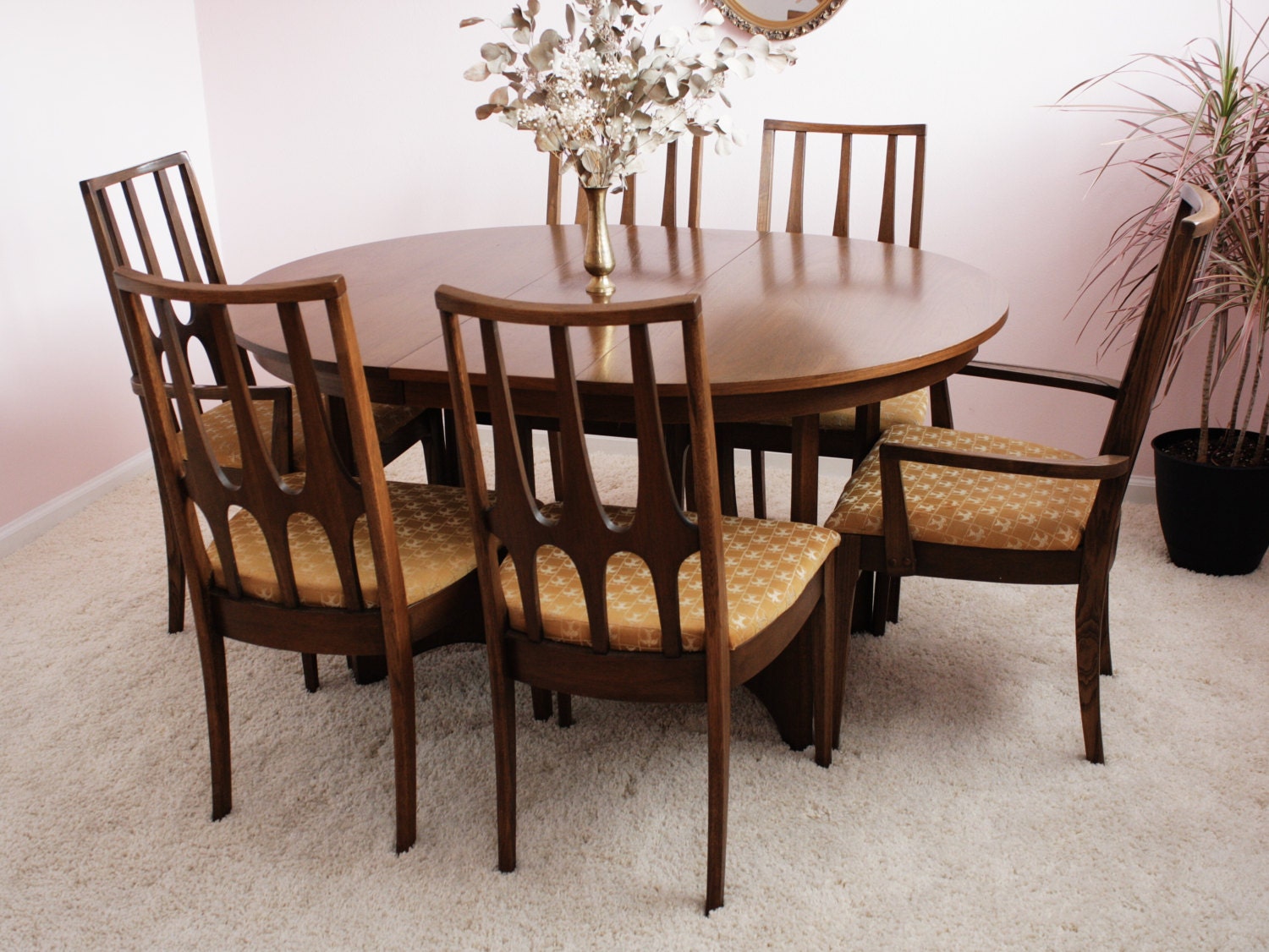 Mid Century Modern Dining Set by Broyhill Brasilia Sale