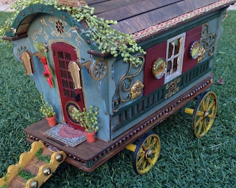 Laser cut Reading Gypsy Wagon Trailer caravan Kit