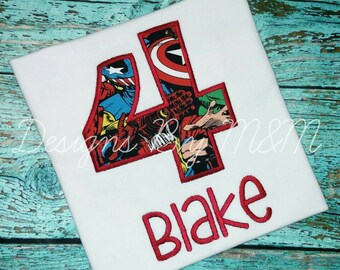 Superhero Birthday Shirt, Superhero Party Shirt, Shirt, Superhero Shirt, Super Hero Shirt,
