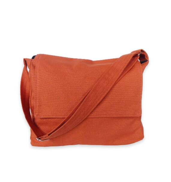 Orange Messenger bag/Crossbody bag/Diaper bag/tote/ by litacraft