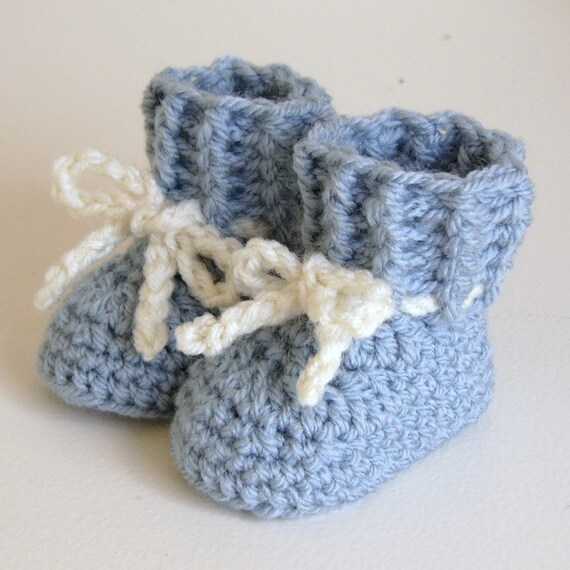 Crochet Pattern Lovely Laces Baby Booties Traditional Modern