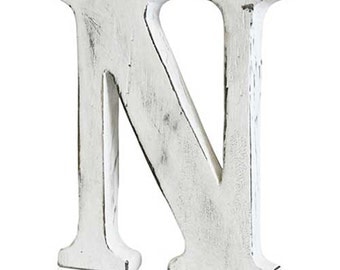 Hand made wooden letters.... shabby chic, each is different... 6" - 16cm high approx