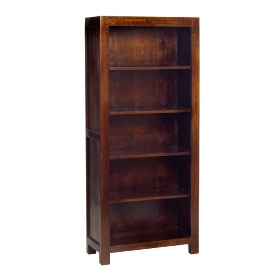  Tamil Nadu Large Open Bookcase Made From 100% Solid Mango Hardwood